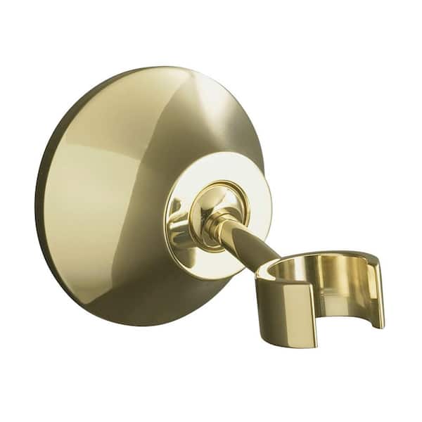 KOHLER Forte Wall-Mount Brass Handheld Shower Mount in Vibrant French Gold