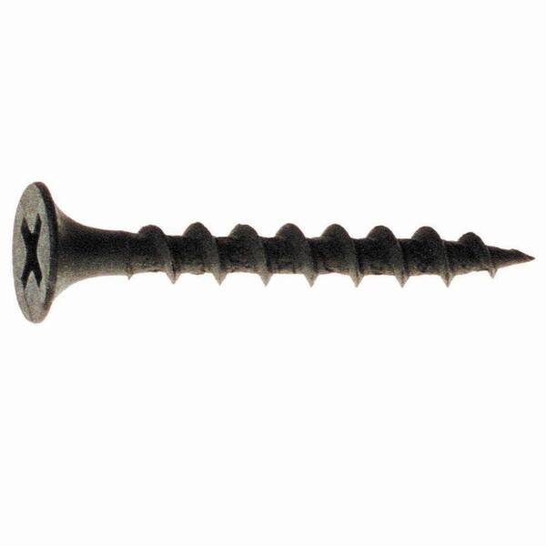 4,500 Pc #10 x 3/4 Coarse Drywall Screws/Phillips/Bugle Head/Steel/Black Phos Carton 