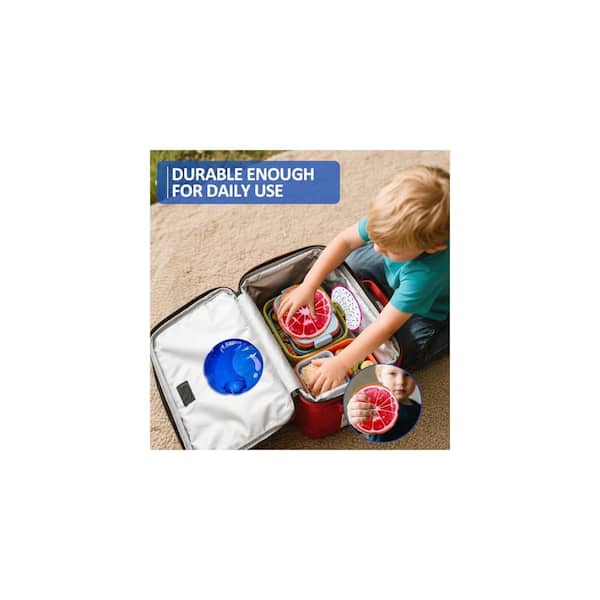 Reusable Soft Gel Ice Packs for Coolers and Lunch Boxes, 3-Pack