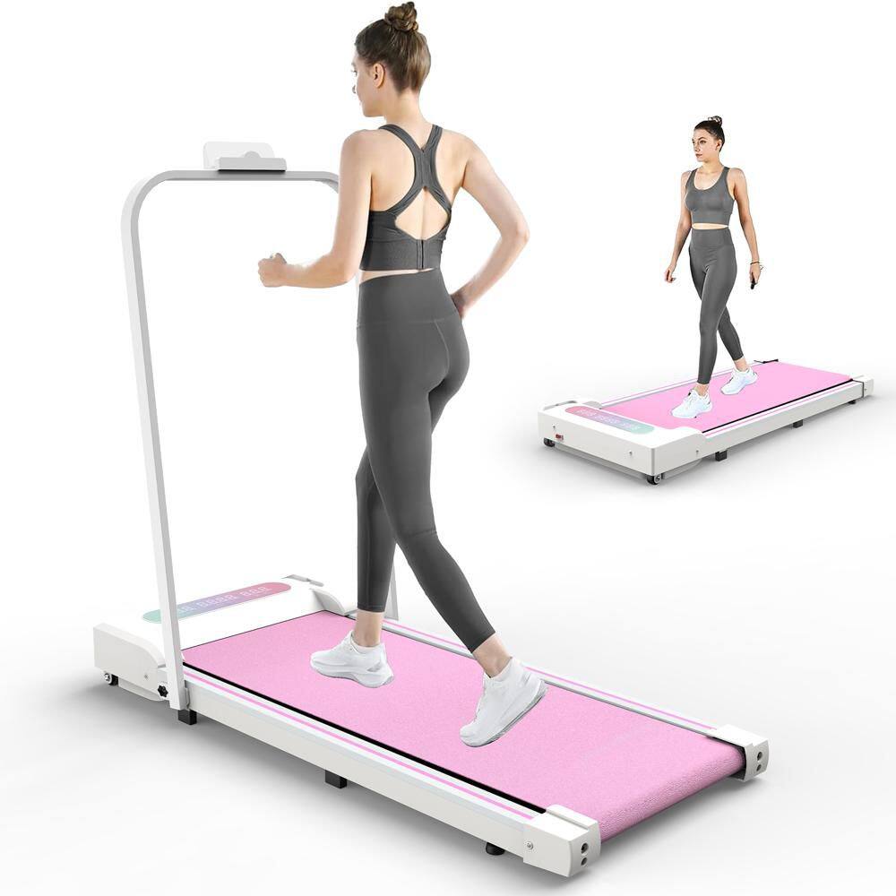 2.5 HP 5 MPH Pink Portable Under Desk Treadmill with Handle Remote Control LED Display price history on PriceWatchPro