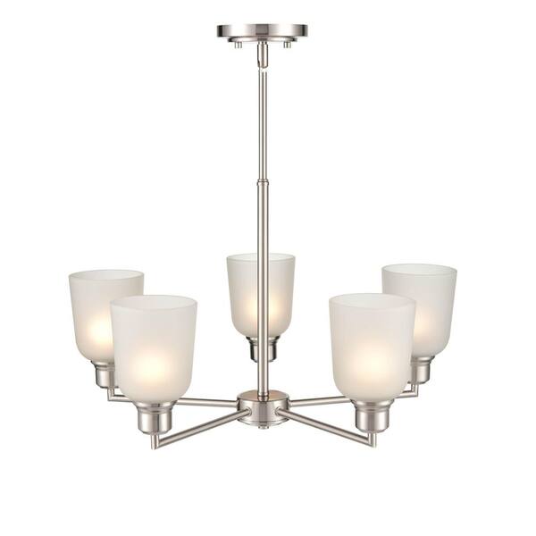 Reviews for Millennium Lighting Amberle 24 in. 5Light Brushed Nickel
