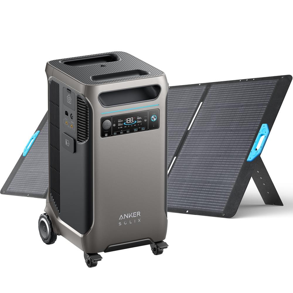 Anker SOLIX F3800 Portable Power Station, 1 x 400W Solar Panel