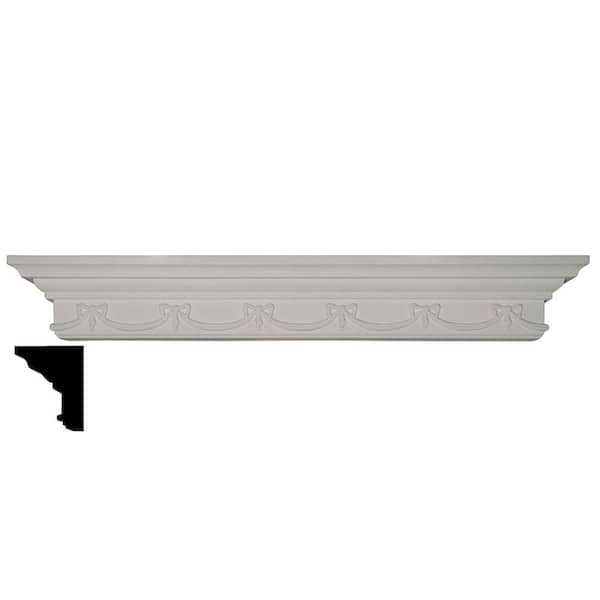 4-1/8 in. x 30 in. x 4-3/8 in. Polyurethane Versailles Shelf