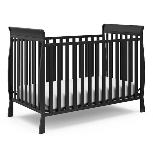 Storkcraft Maxwell Black 3 in 1 Convertible Crib 04601 11B