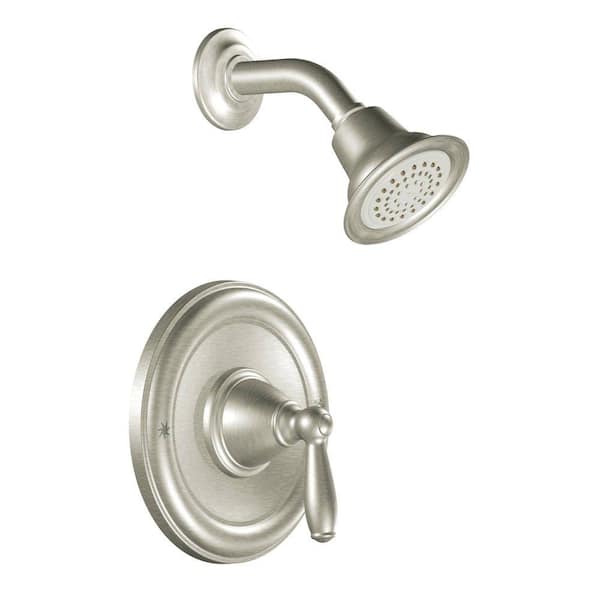 MOEN Brantford Posi-Temp Single-Handle 1-Spray Shower Faucet Trim Kit in Brushed Nickel (Valve Not Included)
