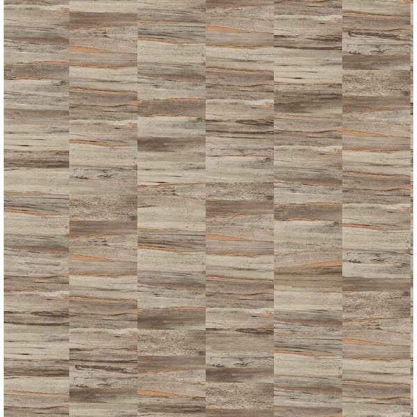 Fine Decor Hugo Brown Faux Wood Brown Wallpaper Sample
