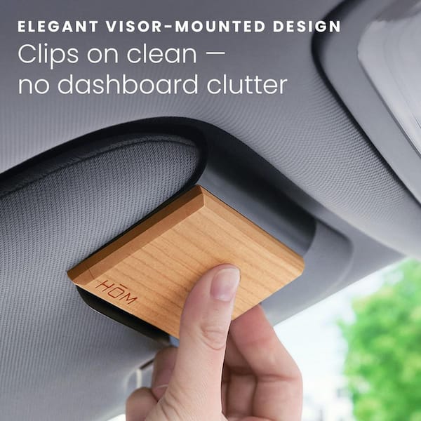 HOM Wood Car Air Freshener-Odor Eliminator for Car Sun Visor-Made