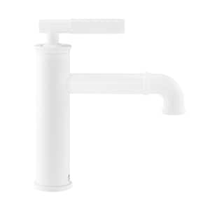 Avallon Single-Handle Single-Hole Bathroom Faucet in Matte White
