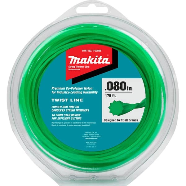 Makita 18V LXT Lithium-Ion Brushless Cordless String Trimmer (Tool-Only) with bonus 0.080 in. x 175 ft. Twisted Trimmer Line Makita 18V LXT Lithium-Ion Brushless Cordless String Trimmer (Tool-Only) with bonus 0.080 in. x 175 ft. Twisted Trimmer Line