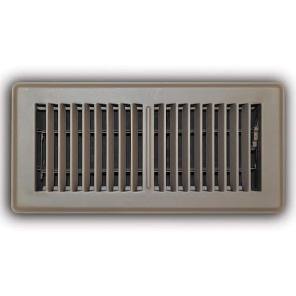 Everbilt 4 In X 10 In 2 Way Steel Floor Register In Brown E150mb 04x10 The Home Depot Everbilt 4 In X 10 In 2 Way Steel Floor Register In Brown E150mb 04x10 The Home Depot