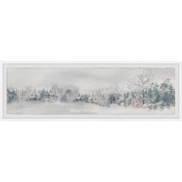 Unbranded "Rest in Winter's Silence" by Marmont Hill Framed Nature Art Print 15 in. x 45 in.