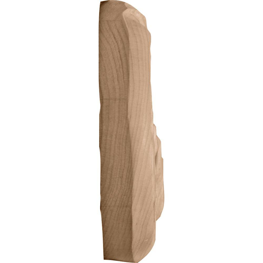 Alder Wood Small Swaying Scroll Appliques Pair