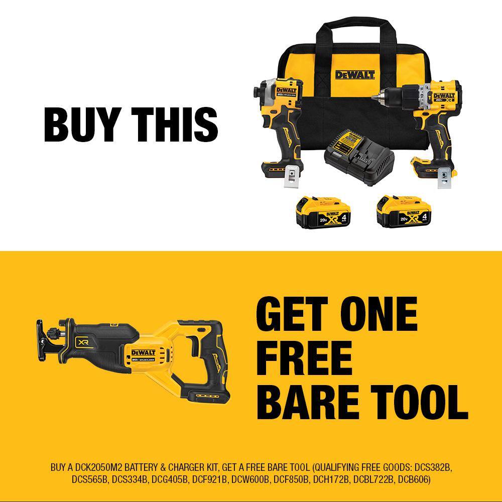DEWALT 20V MAX XR Hammer Drill and ATOMIC Impact Driver Cordless Combo