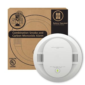 Code One Smoke & Carbon Monoxide Detector Powered by 2-AA Battery