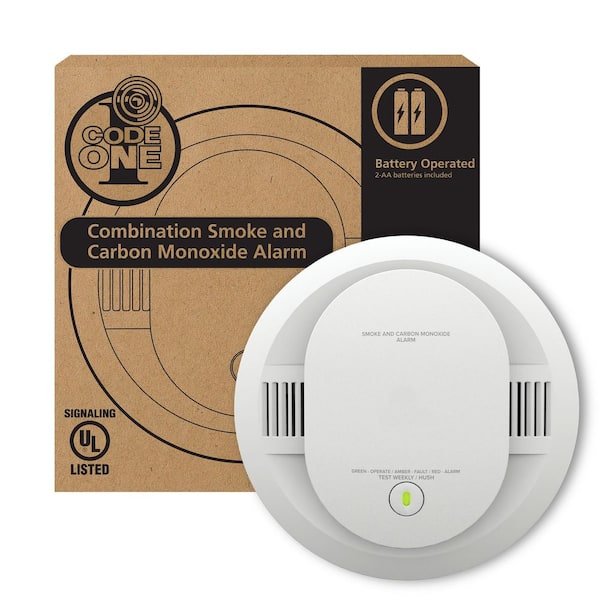 Photo 1 of Code One  & Carbon Monoxide Detector Powered by 2-AA Battery