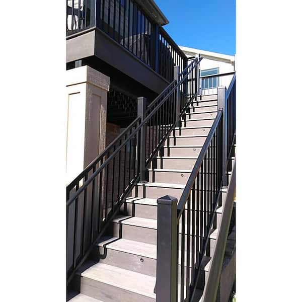 Secondary Handrail 90-Degree Elbow Brown 4" x 3"