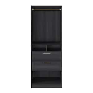 Robin closet in 30 in. W with upper doors and 2 drawers Wood Closet System