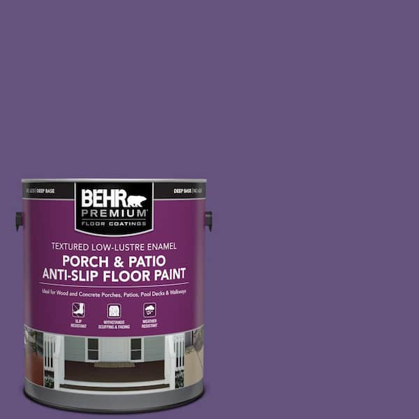 BEHR PREMIUM 1 gal. #S-G-650 Berry Syrup Textured Low-Lustre Enamel Interior/Exterior Porch and Patio Anti-Slip Floor Paint