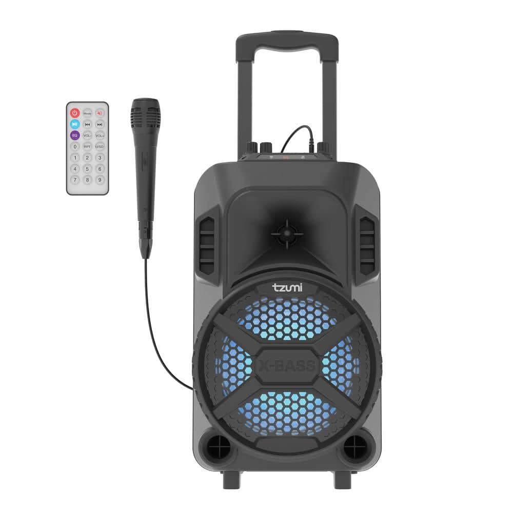 Tzumi Megabass LED Jobsite Speaker 7485HD - The Home Depot
