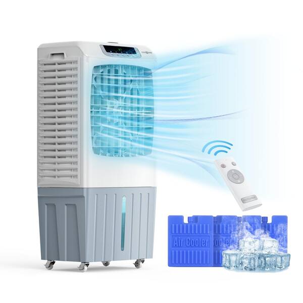 cadeninc Antique White 3000 CFM 3-Speed Evaporative Air