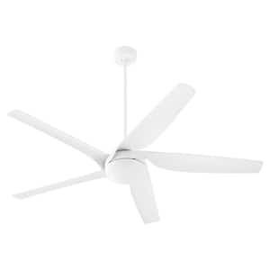 Fury 65 in. Studio White 5-Blade Fan 6-Speed Ceiling Fan