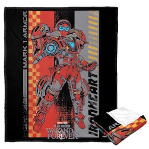 Marvel's Black Panther Silk Touch Multi-Colored Throw Blanket Ironheart