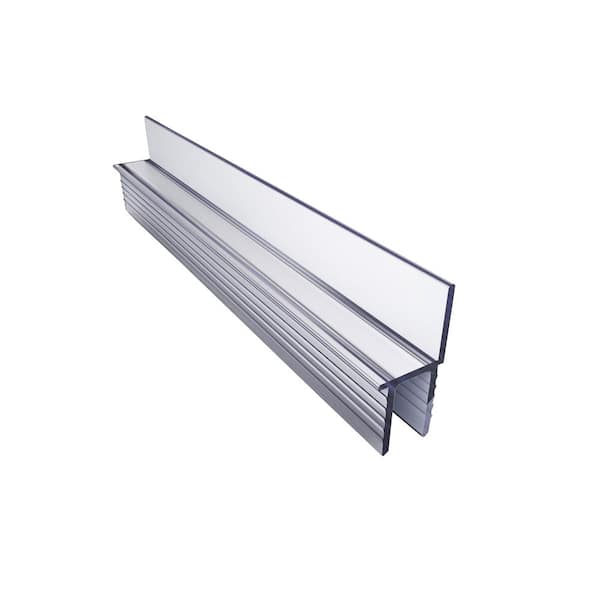 DreamLine DreamLine JT013B, Clear Inline Strike for an Extruded Profile, 76 in. Length, for 3/8 in. (10 mm.) Glass Shower Door
