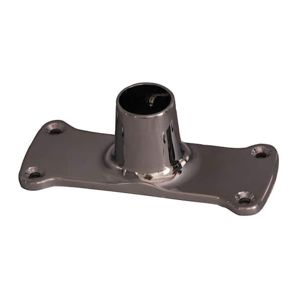 Barclay Products 1.12 in. Jumbo Rectangular Shower Rod Flanges in Polished Chrome