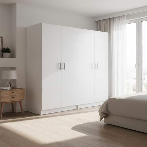 Klair Living Modex White Multi-Purpose Utility Storage Cabinet (2