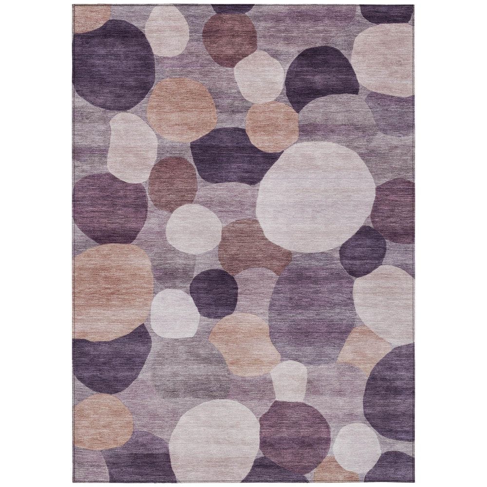 Chantille Machine Washable Indoor/Outdoor Abstract ACN2375 Plum 8 ft. x 10 ft. Area Rug price history on PriceWatchPro
