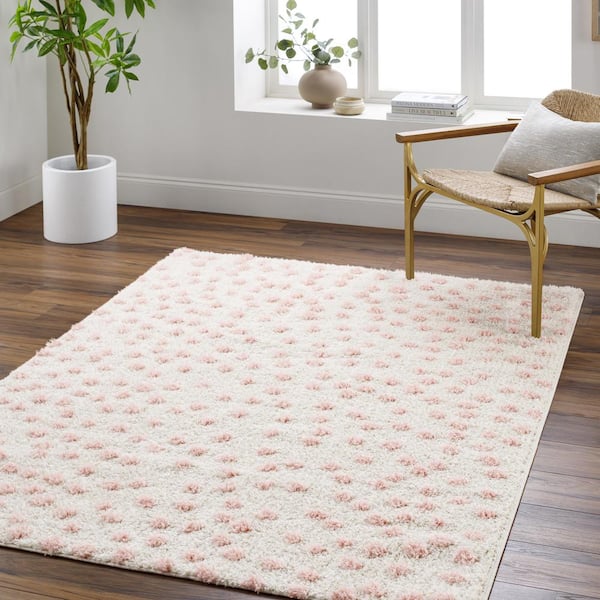Adama Pink/Cream Print 7 ft. x 9 ft. Animal Indoor Area Rug