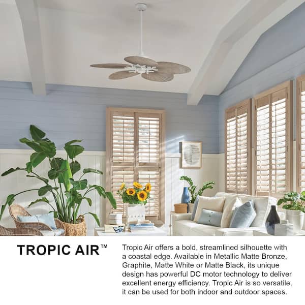 Tropic Air 52 in. Indoor/Outdoor Metallic Matte Bronze Ceiling Fan Pull Chain