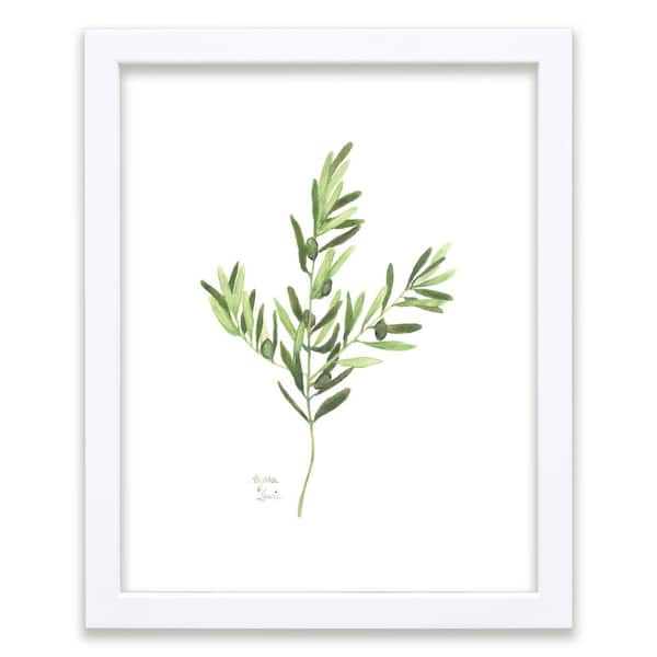 Unbranded Nature's Lace 1 "Olive" by Alyssa Lewis Individual White Framed Nature Art Print 24 in. x 18 in.
