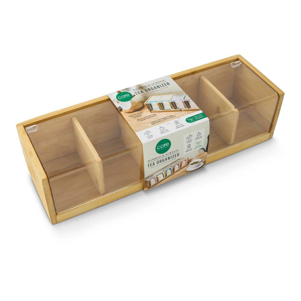 5-Section Bamboo with Acrylic Tea Organizer price history on PriceWatchPro