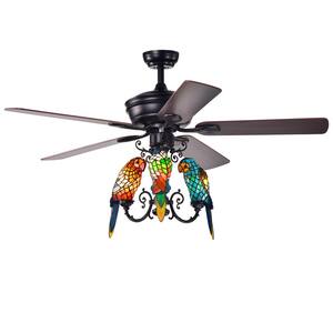 Korubo 52 in. Bronze Indoor Remote Controlled Ceiling Fan with Light Kit