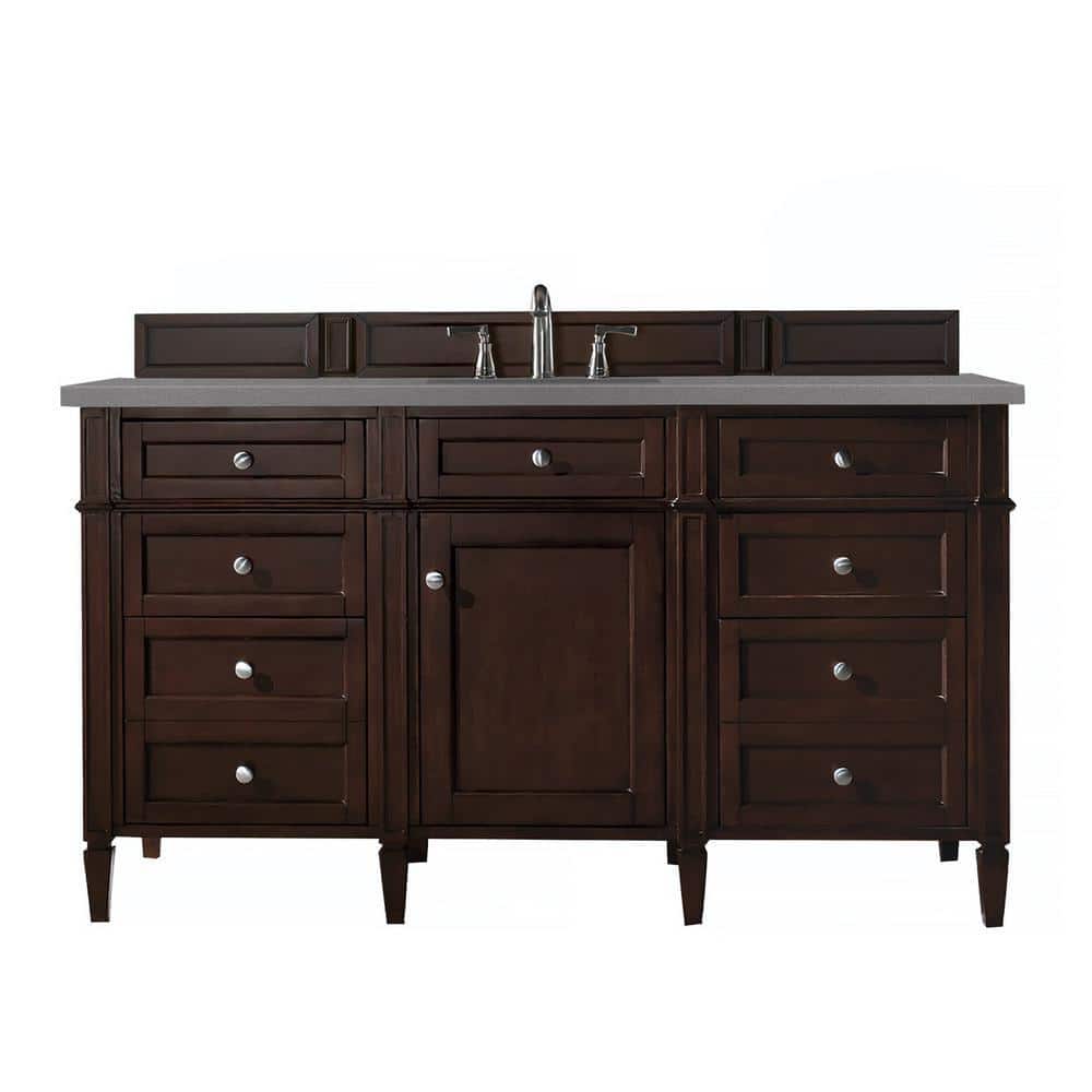 Brittany 60 in. W x 23.5 in.D x 34 in. H Single Bath Vanity in Burnished Ma