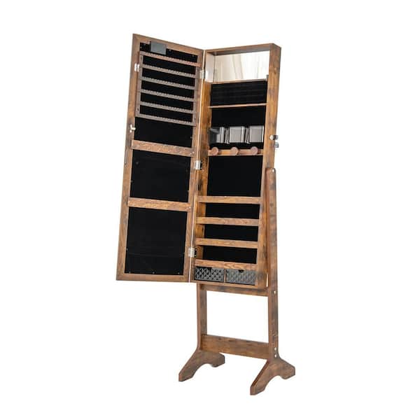 All-in-One 24.2 in. x 21.3 in. x 33.8 in. Stainless Steel Utility Sink and Large Empire Red Drawer Cabinet