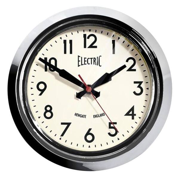 Generic unbranded 8.45 in. 1950's Chrome Plated Wall Clock