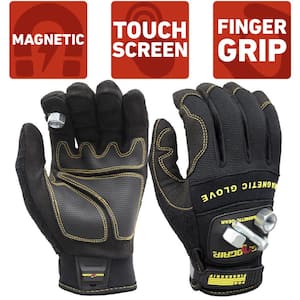 Pro FingerGrip Medium Magnetic Glove with Touch-Screen Technology