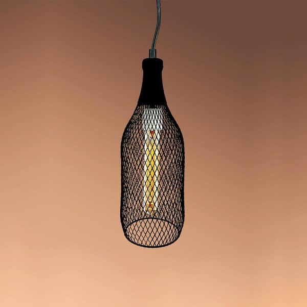 BABYL LVERSE【ELEMENT PENDANT】 Warehouse of Tiffany Cheryl 4.5 in. 1-Light Indoor Black