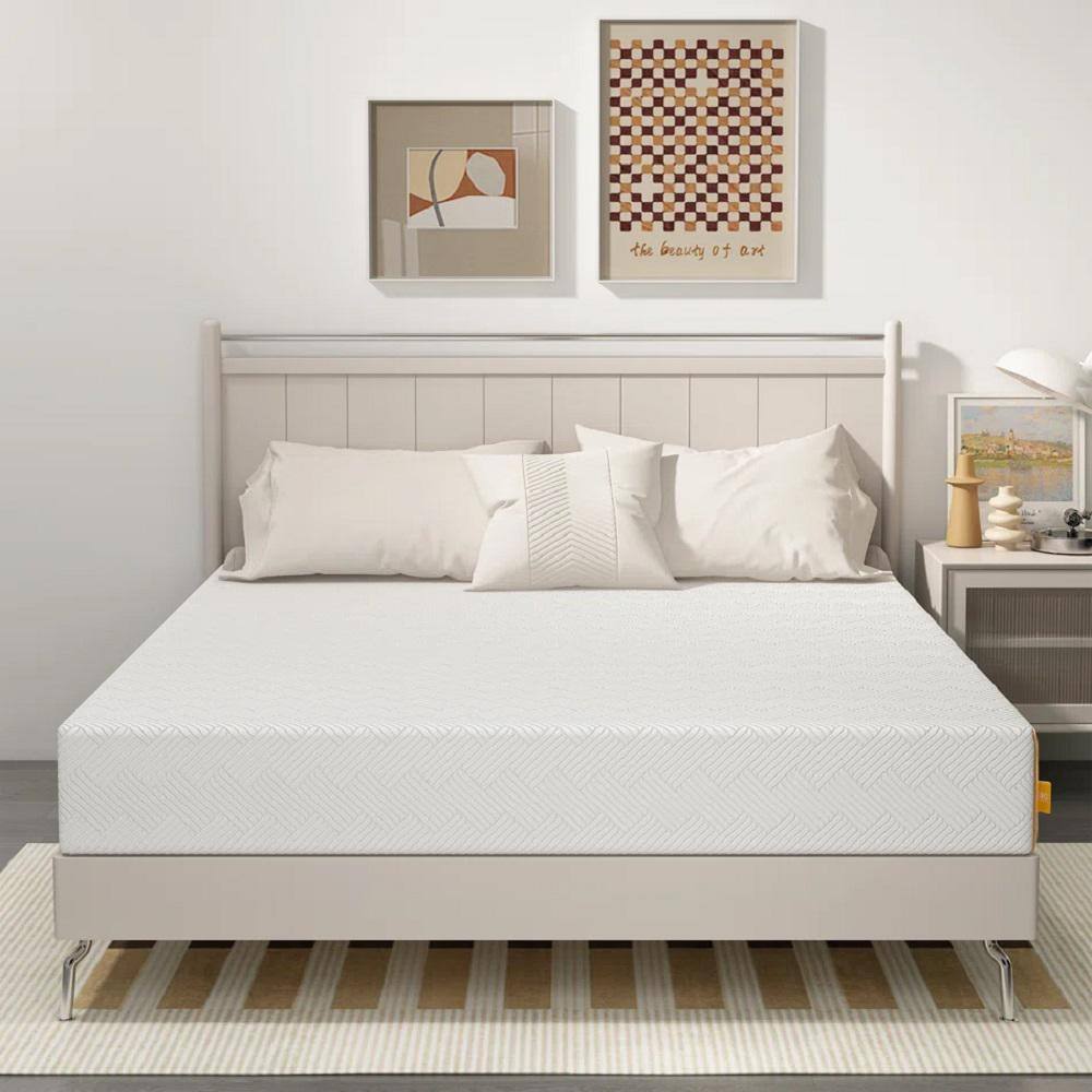 MLILY Ego Black Twin Medium Copper Gel Memory Foam 8 in. BedinaBox