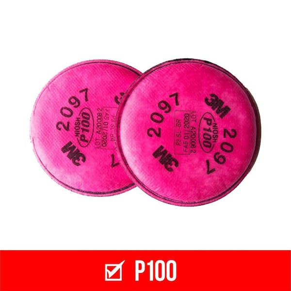 P100 Odor/Particulate Filters, 2 Pair
