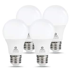 40-Watt Equivalent A19 6W Non-Dimmable Dusk to Dawn LED Light Bulb E26 Base in Warm White 2700K (4-Pack)