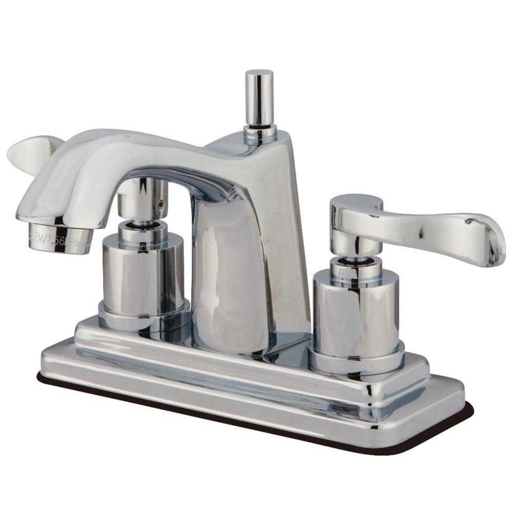 Modern 4 in. Centerset Double Handle Bathroom Faucet in Chrome price history on PriceWatchPro