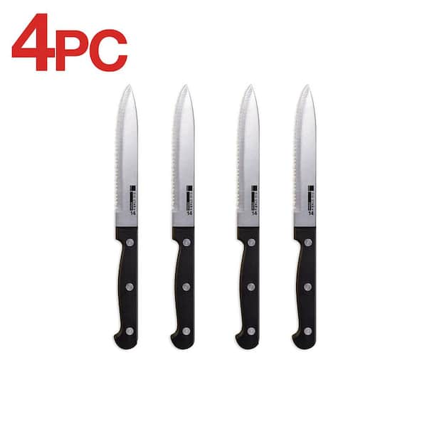 Ronco 4-Piece Stainless Steel Serrated Steak Knife Set