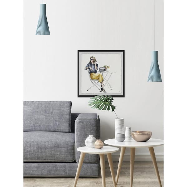 Unbranded 32 in. H x 32 in. W Wait in Style" by Marmont Hill Framed Wall Art