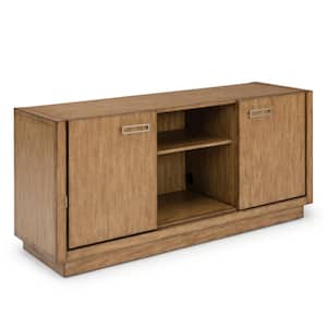 Big Sur Brown Entertainment Center 26 in. H x 56 in. W x 18 in. D for 60 in. TV