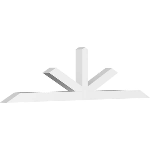 Ekena Millwork Saratoga 96 in. W x 24 in. H x 4 in. D Signature Polyurethane Bracket