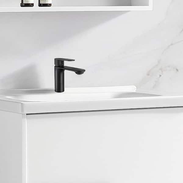 Mediterraneo Modern Single Hole Single Handle Bathroom Faucet in