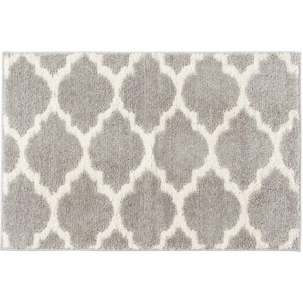 Seyward Light Gray/Buff 2 ft. x 3 ft. Trellis Area Rug